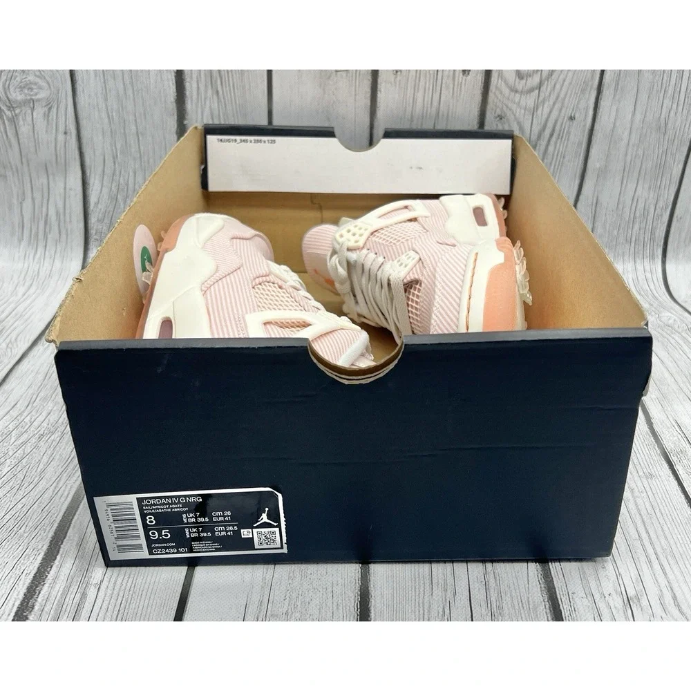 Nike Air Jordan Retro 4 Golf NRG‎ Seersucker Size 8 CZ2439‑101